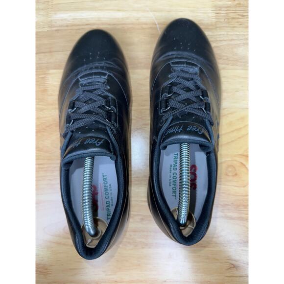 SAS San Antonio Shoes Free Time Tripad Comfort Black Leather Vintage Womens 9.5M - Picture 6 of 13